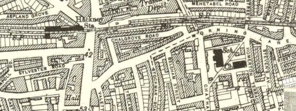 map of Chalgrove road Hackney